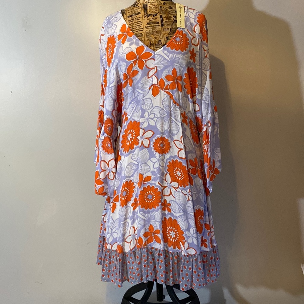 Uncle Frank Floral Rayon Crepe dress